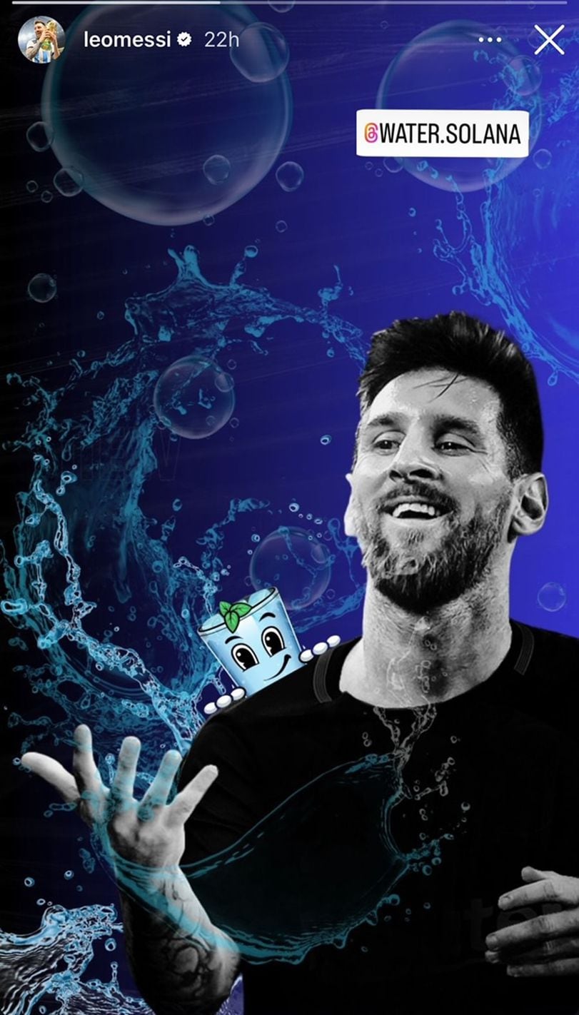 Lionel Messi's Promotion of Solana Meme Coin WATER